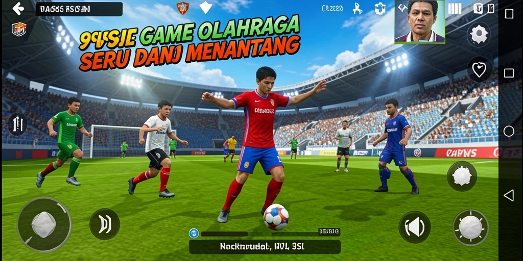 Tampilan permainan 9SL dengan aksi olahraga yang mendebarkan.