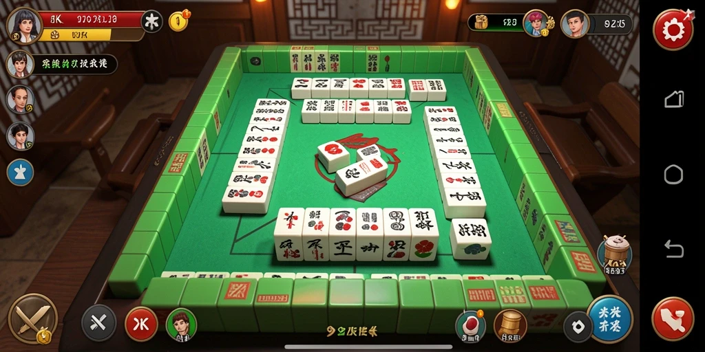 Tampilan gameplay 9ZK yang seru dan menantang dalam permainan Mahjong.