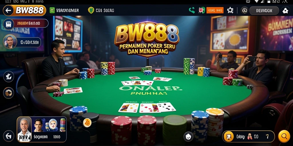 Tangkapan layar BW888 menampilkan pengalaman gameplay Poker yang seru.