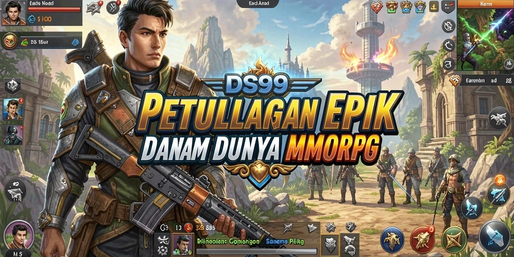 Tangkapan layar dari gameplay menarik dalam DS99 MMORPG.