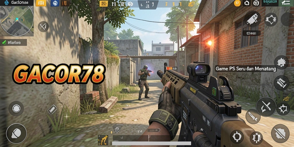 Tampilan gameplay GACOR78 dengan aksi menembak yang seru.