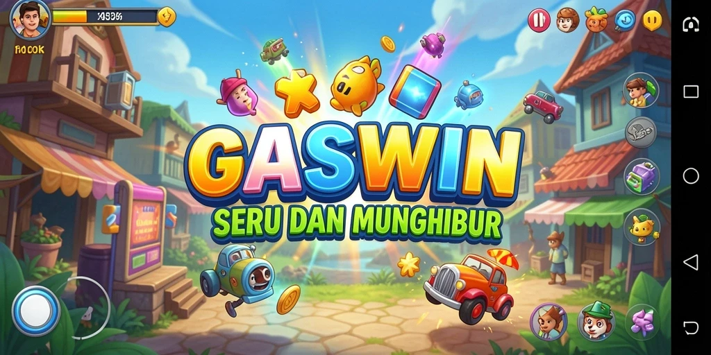 Tampilan gameplay GASWIN yang seru dan penuh aksi.