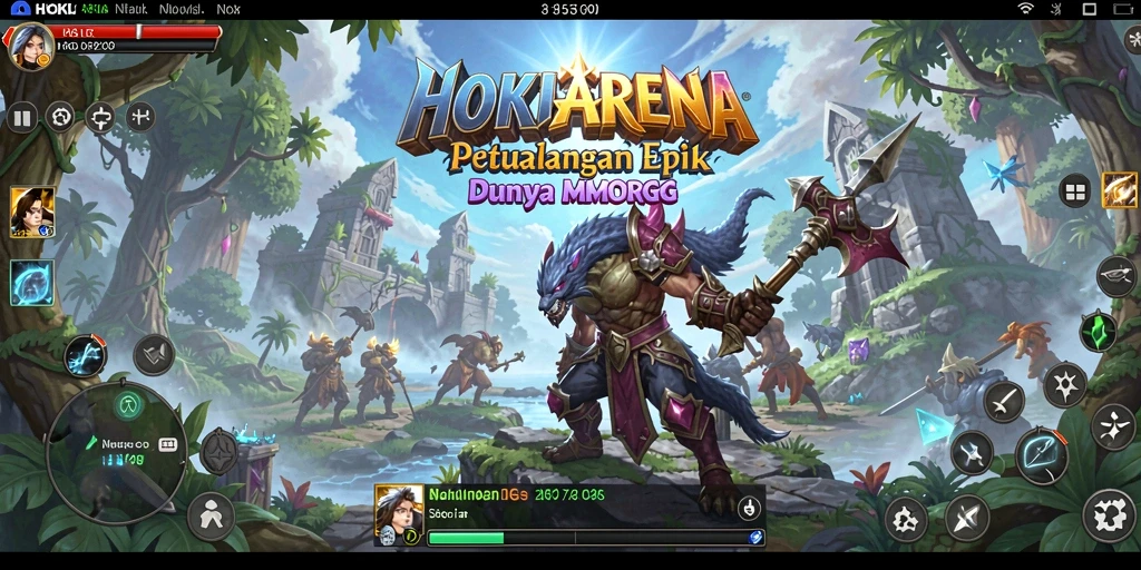 Tampilan gameplay HOKIARENA yang menakjubkan dalam dunia MMORPG.