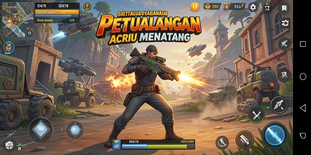 Screenshot menyerupai aksi seru dalam permainan ID678.