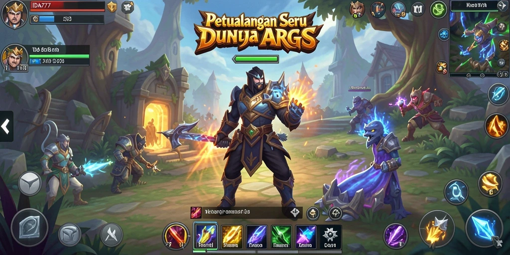 Tampilan seru dari gameplay ARPG IDA777 dengan aksi pertempuran yang mendebarkan.