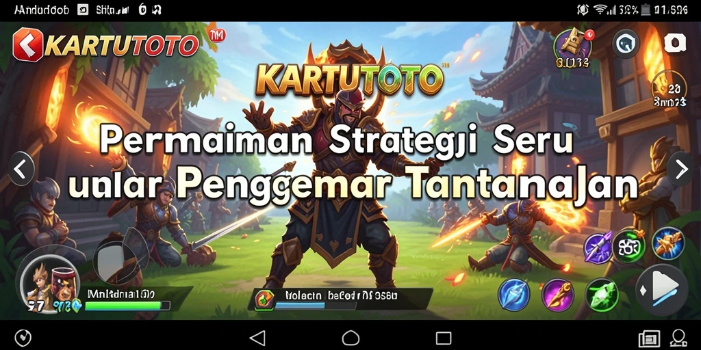 Tangkapan layar gameplay KARTUTOTO dengan strategi mendalam