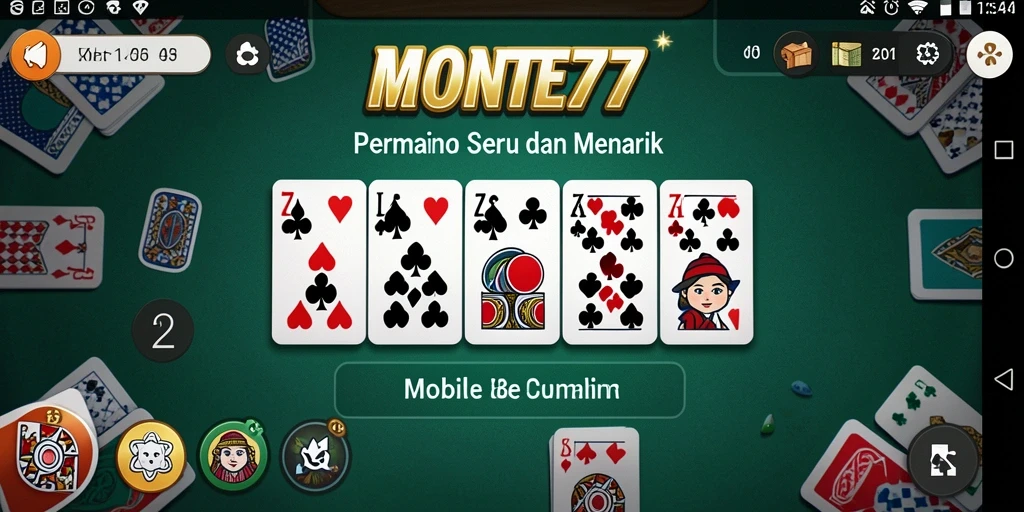 Tampilan menawan gameplay Domino di MONTE77 yang mengasyikkan.