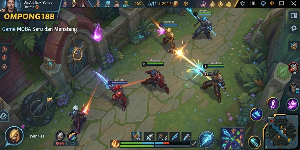 Gameplay seru OMPONG188 dengan karakter dan pertarungan strategis.