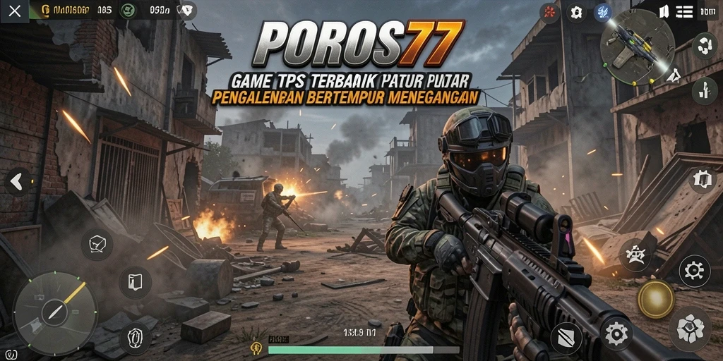 Gameplay seru POROS77 dengan pertempuran intens.