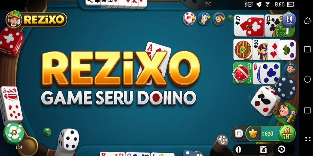 Tampilan gameplay seru dalam permainan Domino REZIXO.