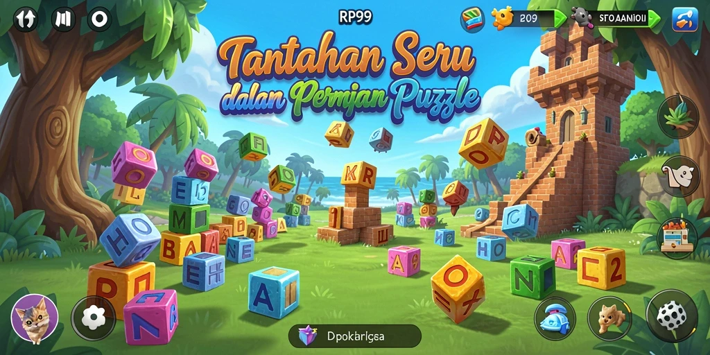 Gameplay Puzzle RP99 yang menantang dan menarik.