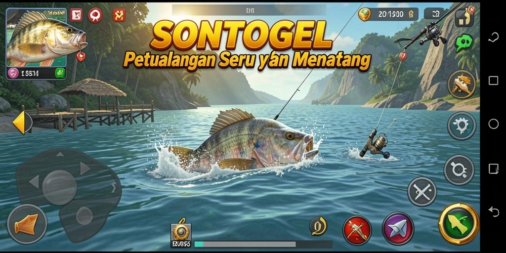 Tampilan gameplay SONTOGEL yang seru dan menantang.