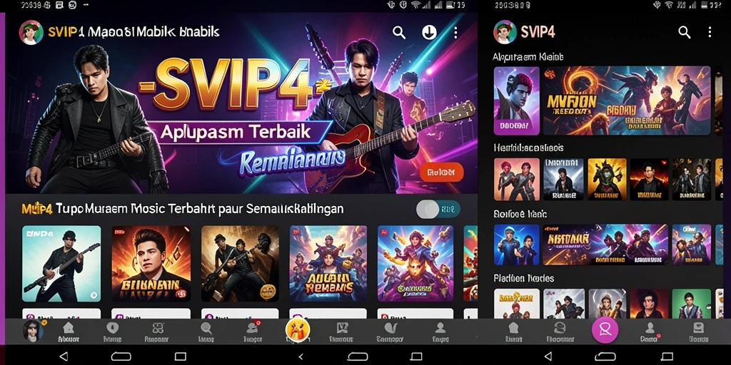 Tampilan menarik dari gameplay <strong>SVIP4</strong> dengan banyak genre musik.