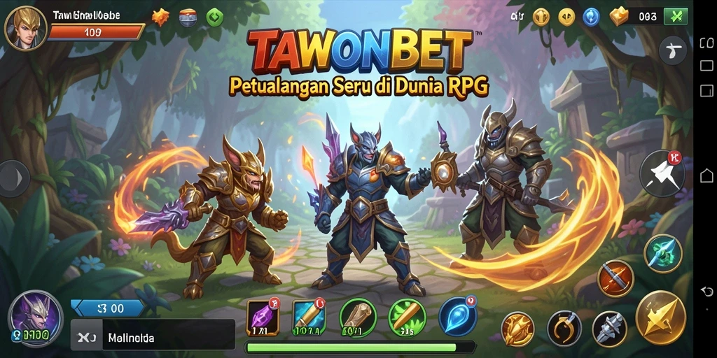 Tampilan gameplay RPG TAWONBET yang mengasyikkan dan imersif.