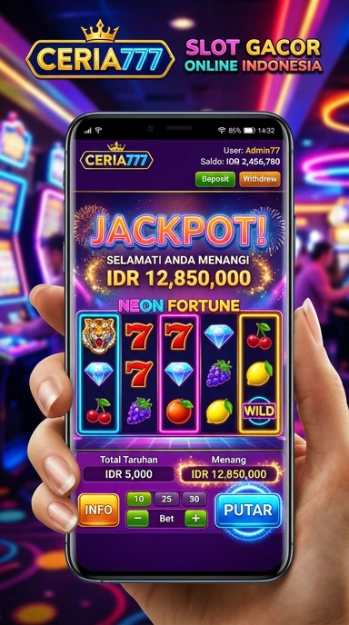 Tampilan antarmuka ceria777 yang ramah pengguna.